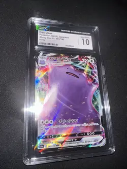 Pokemon TCG Ditto VMAX 2020 S4a Card #141/190 Japanese Edition CGC 10 Gem Mint - Image 2