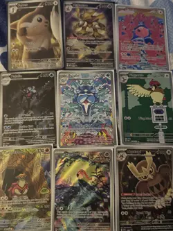Huge Pokemon Illustration Rare And SIR 50 Cards Lot With Sealed Bulbasaur Card!￼ - Image 4