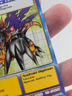 MetalGreymon Bo-80 Digimon Card Game Gold Text 1999 Bandai - Image 2