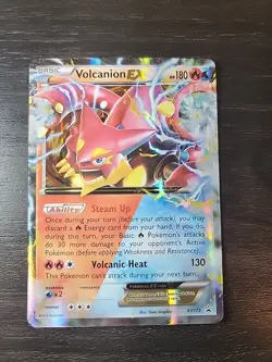 Pokemon TCG Volcanion EX XY Black Star Promos Holo Card XY173 NM/M Condition - Image 1