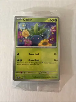 Pokemon Card Oddish SVP 102 Black Star Sealed Promo Path To The Peak S&V - Image 1