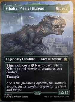 Ghalta, Primal Hunger #335 Foundations Borderless Regular Rare - Image 1
