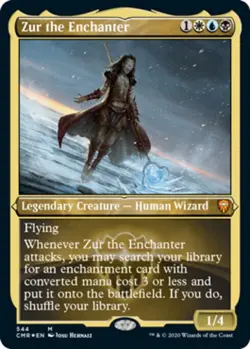 Light Play, English MTG Foil Zur the Enchanter - Foil Etched Commander Legends M - Image 1