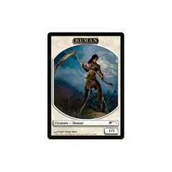 MTG {Human Token} // {Wolf Token} FNM - Promo: General # - Image 2