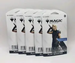 Magic The Gathering Final Fantasy Play Booster Sleeved Packs (Lot Of 5) - Image 1