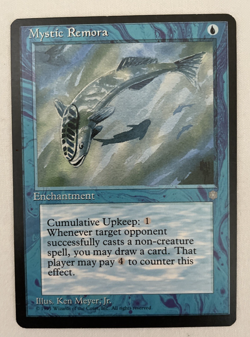 1x Mystic Remora Ice Age MTG Magic the Gathering NM - Image 1