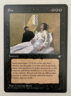 1x Pox Ice Age MTG Magic the Gathering LP/NM - Image 1