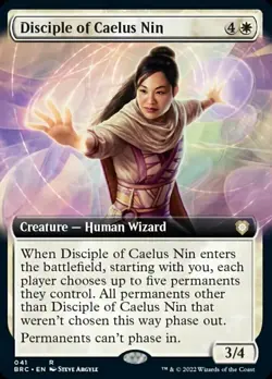 1x Disciple of Caelus Nin ~ Extended Art - Foil NM-Mint, English Commander: The - Image 1