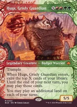Hugs Grisley Guardian - Showcase - Bloomburrow -MTG - NM - Image 1