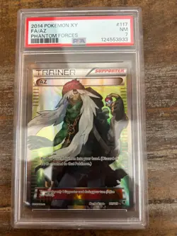 POKEMON 2014 Phantom Forces Full Art Trainer AZ #117 PSA 7 RARE - Image 1