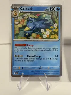 Pokemon TCG Mega Evolutions Psyduck 007 Golduck 008 Black Star Promo Cosmo Holo - Image 2