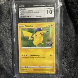 Pokemon GO CGC 10 | Pikachu | Holo Rare 028/078 ONLY 130 IN EXISTENCE!! 💎 - Image 1