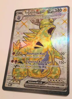 Pokemon TCG Tyranitar ex 211/197 SV03: Obsidian Flames Holo NM - Image 2