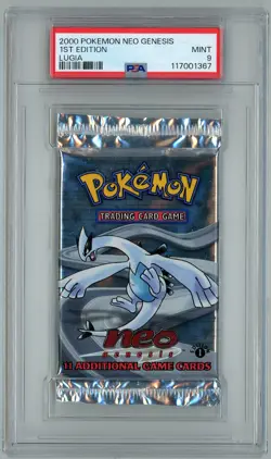 2000 Neo Genesis 1st Edition Lugia Sealed Pack PSA 9 (Pop 31) Pokemon - Image 1