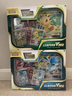 Pokemon TCG Leafeon V Star and Glaceon V Star Special Collection (one Of Each) - Image 1