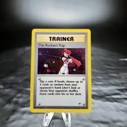 Gym Heroes The Rocket's Trap 19/132 Holo Trainer Pokemon WOTC Vintage TCG NM - Image 1