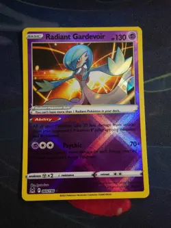 Radiant Gardevoir 069/196 SWSH Lost Origin Shiny Holo Rare Pokemon TCG 2022 NM - Image 1