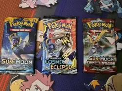 SEALED Pokemon Cosmic Eclipse, Crimson Invasion, Sun&Moon Base BOOSTER PACKS - Image 1