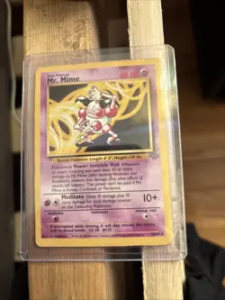Mr. Mime Pokemon TCG Jungle Set Unlimited 22/64 Rare Non-Holo LP - Image 1