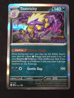Pokemon Toxtricity - Phantasmal Flames - MEP 017 - Prerelease Promo - Near Mint - Image 1