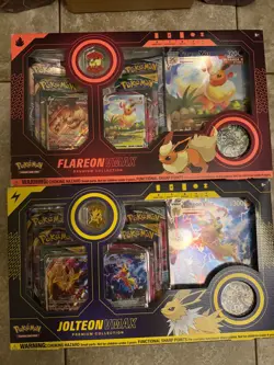 Sealed Pokemon Lot - Jolteon/Flareon Vmax Collec, Paldean fates, Crown Zenith - Image 2