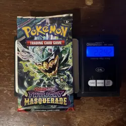 22.42g! HEAVY Weight Pokemon TCG Twilight Masquerade Booster Pack - Image 1