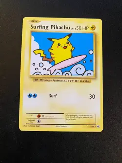 Pokemon TCG Surfing Pikachu Evolutions 111/108 Regular Secret LP - Image 1