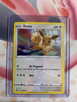Eevee SWSH212 Holo Sword Shield Cosmos Black Star Promo Pokemon TCG - Image 3