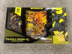 Pokemon TCG Pikachu and Zekrom-GX Tag Team Premium Collection - Brand New - Image 1