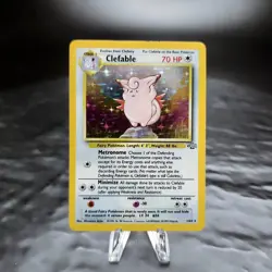 Clefable 1/64 Jungle Holo Rare 1999 Pokemon WOTC TCG Vintage Unlimited LP+ - Image 3