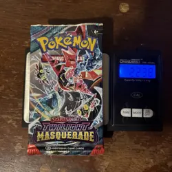 22.38g! HEAVY Weight Pokemon TCG Twilight Masquerade Booster Pack - Image 1