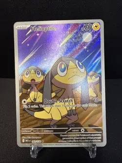 Pokemon TCG Helioptile Mega Evolution #143/132 Illustration Rare Mint - Image 1