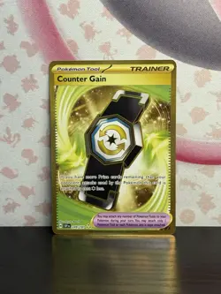 Pokemon TCG Counter Gain 249/191 Sv08: Surging Sparks Hyper Rare Nintendo NM - Image 1