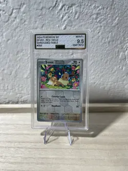 2024 Pokemon SV Eevee - Rev Holo Shrouded Fable #050 AGS 9.5 - Image 1