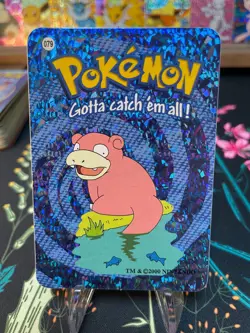 Slowpoke #79 - Vintage Vending Machine Prism Sticker 2000 - Pokemon Card - Image 1