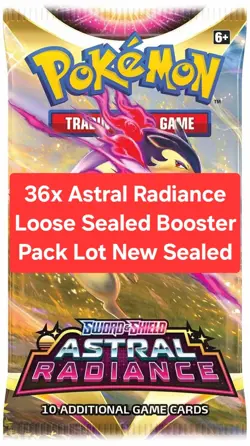 Astral Radiance 36 Booster Pack Lot New Factory Sealed Sword & Shield Pokemon - Image 1