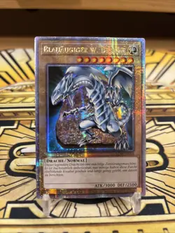 Yugioh Blauaugiger W. Drache LC01-DE004 Quarter Century Secret Rare - Image 1