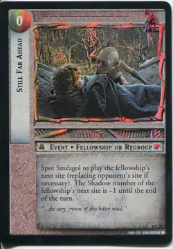 Lord Of The Rings CCG Foil Card SoG 8.U29 Still Far Ahead - Image 1