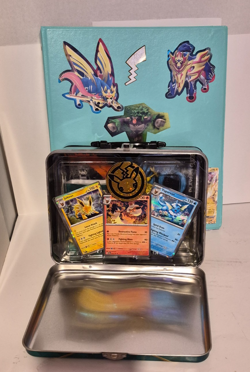 Pokemon Card Binder Lunchbox Collection Lot 150+ English Cards & Holos Plus More - Image 1