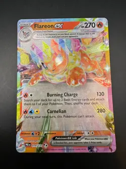 Pokemon TCG Card S&V - Prismatic Evolutions Flareon EX - 014/131 Double Rare - Image 1
