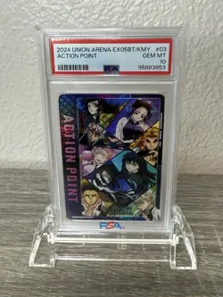 Union Arena Demon Slayer Corps Pillars Action Point Trading Card PSA10 - Image 1
