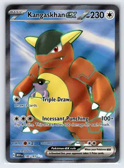 Kangaskhan ex 190/165 2023 S&V Pokemon 151 Set Pokemon Card Full Art Holo - Nm - Image 1