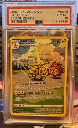 Electivire GG08/GG70 Crown Zenith: Galarian Gallery Holo Card PSA 10 - Image 1