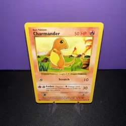 Pokemon Charmander Shadowless Base Set Card # 46/102 WOTC TCG 1999 - Image 1