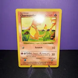 Pokemon Charmander Shadowless Base Set Card # 46/102 WOTC TCG 1999 - Image 2