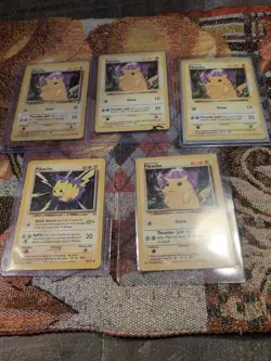 Vintage Pokemon Lot 5 Cards, 1 Shadowless, 1999 And 2000 - Image 1