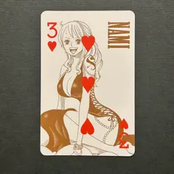 M669 Nami Japanese One Piece Movie Film Gold Poker Playing Card - Image 1