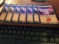 Champions of Kamigawa MTG Foil 7 Mountain (#301) Magic - Image 1