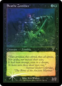 7th Edition MTG FOIL Scathe Zombies Magic - Image 1