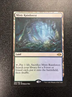 MISTY RAINFOREST 250/303 MODERN HORIZONS 2 MH2 MAGIC: THE GATHERING RARE JR - Image 1